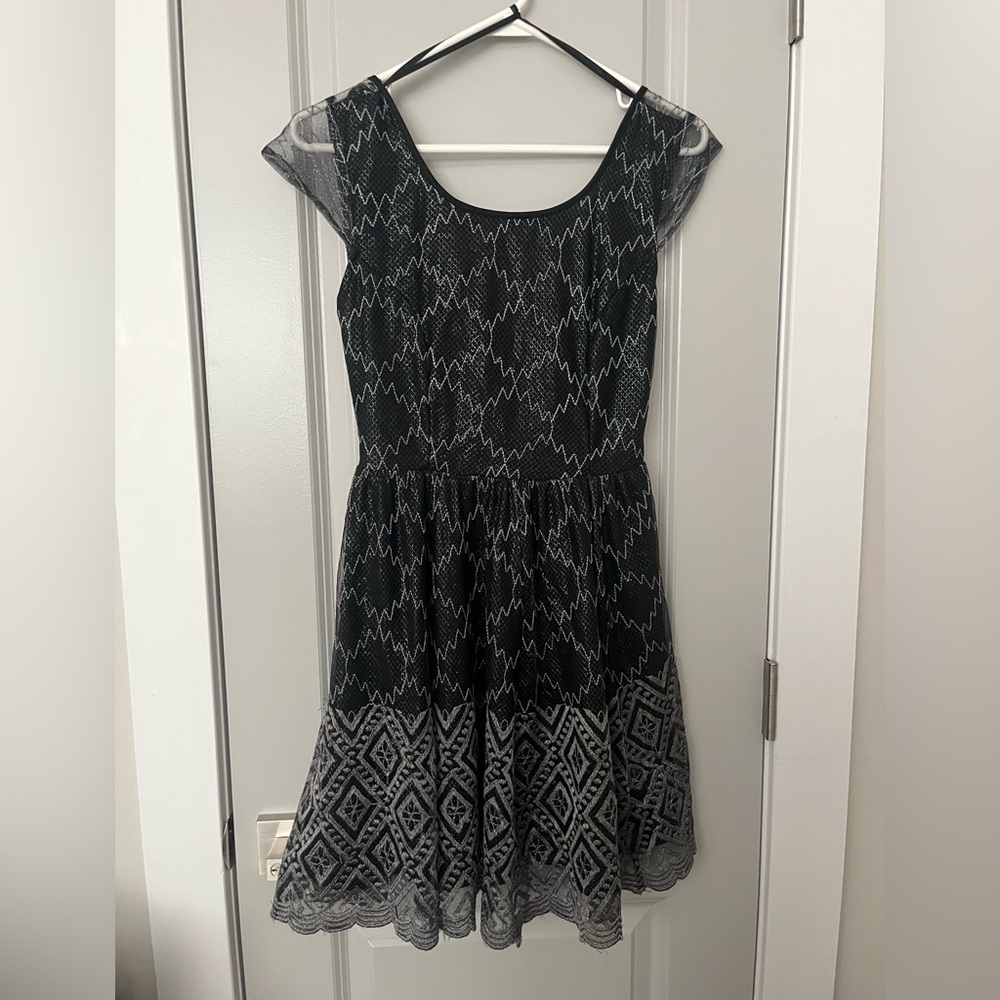 Urban Outfitters Pins and Needles Low Back Metallic Dress
